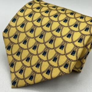 Korean Air Men’s 100% Silk Neck Tie Gold Navy Tassel Rope 4” Airlines Aviation